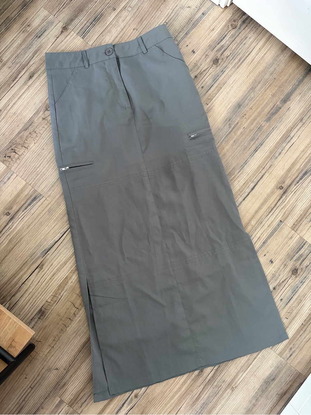 Princess Polly Blue Gray Cargo Maxi Skirt